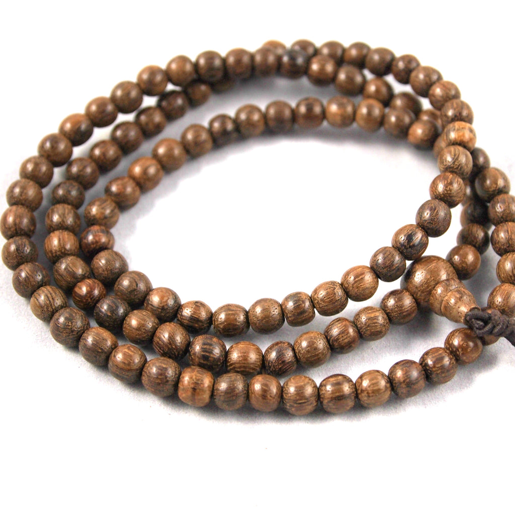 108 Bead Agarwood Mala Bracelet / Necklace / Meditation Beads