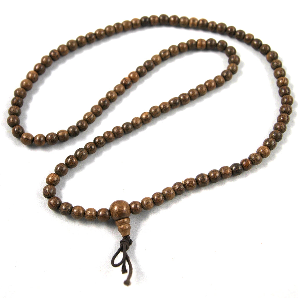 108 Bead Agarwood Mala Bracelet / Necklace / Meditation Beads