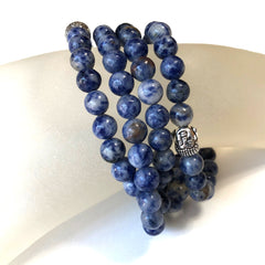 108 Bead Sodalite Mala Bracelet / Necklace / Meditation Beads